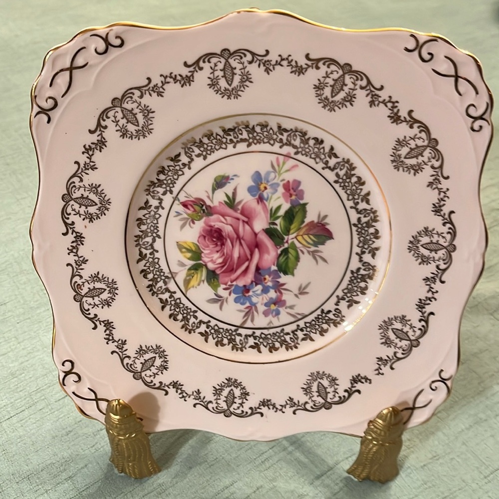 English Tuscan fine bone china Cake Plate